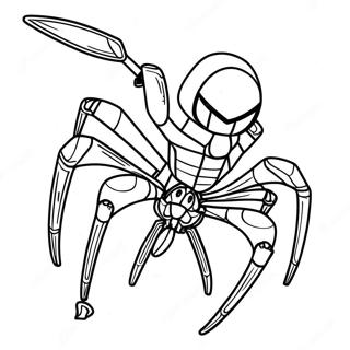 Lego Iron Spider Coloring Pages