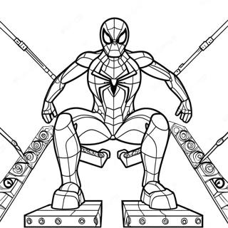 Lego Iron Spider Coloring Page 58522-47118