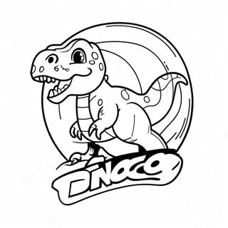 Dinoco Coloring Pages