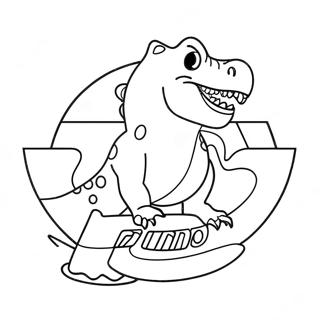 Dinoco Logo Coloring Page 58532-47132