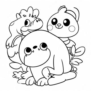 Brown And Friends Coloring Page 58542-47138