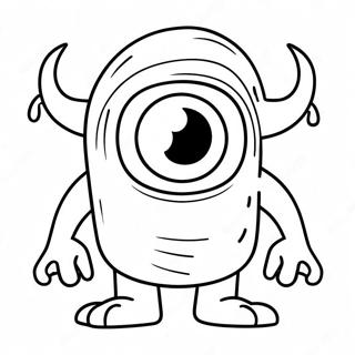 Cute Cyclops Monster Coloring Page 58553-47155