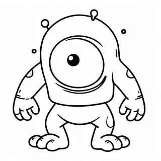 Cute Cyclops Monster Coloring Page 58553-47156