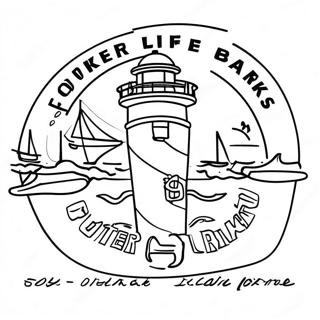 Pogue Life Outer Banks Logo Coloring Page 58572-47167