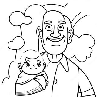 Funny Father S Day Coloring Page 58593-47178