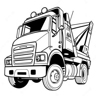 Heavy Duty Rotator Tow Truck Coloring Page 58603-47189