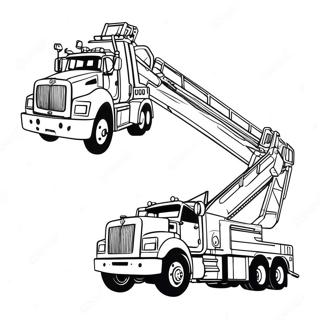 Heavy Duty Rotator Tow Truck Coloring Page 58603-47190