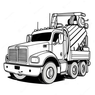 Heavy Duty Rotator Tow Truck Coloring Page 58603-47192