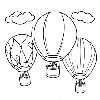 Colorful Parade Balloons Coloring Page 58613-47197