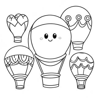 Colorful Parade Balloons Coloring Page 58613-47198