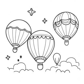 Colorful Parade Balloons Coloring Page 58613-47199