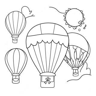 Colorful Parade Balloons Coloring Page 58613-47200