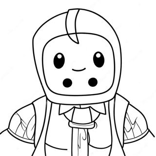 Funny Roblox Noob Character Coloring Page 58633-47213