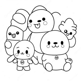 Bt21 Characters Coloring Page 58642-47219