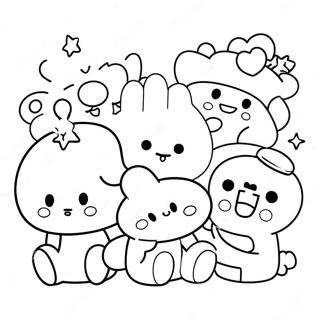 Bt21 Characters Coloring Page 58642-47220