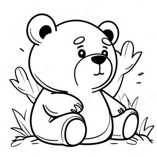 Koya The Sleepy Bear Coloring Page 58643-47231