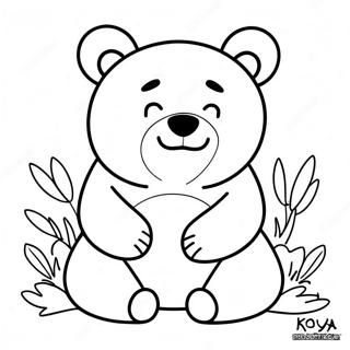 Koya The Sleepy Bear Coloring Page 58643-47232