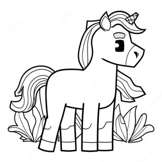 Minecraft Horse Coloring Page 58682-47238