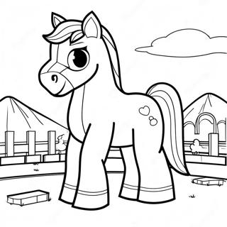 Minecraft Horse Coloring Page 58682-47239