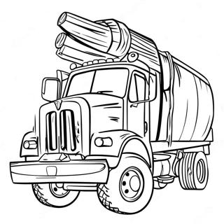 Logging Truck Coloring Pages