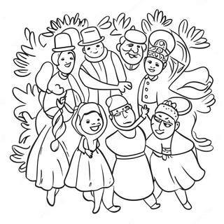 Cultural Diversity Celebration Coloring Page 5872-4854