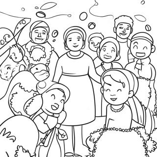 Cultural Diversity Celebration Coloring Page 5872-4855