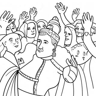 Cultural Diversity Celebration Coloring Page 5872-4856