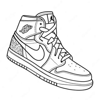 Air Jordan Sneakers Coloring Page 58743-47289