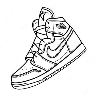 Air Jordan Sneakers Coloring Page 58743-47290