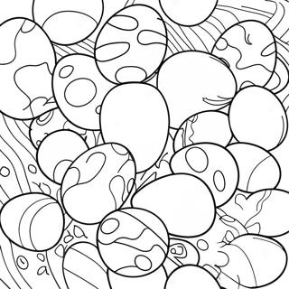 Colorful Easter Eggs Coloring Page 58753-47308