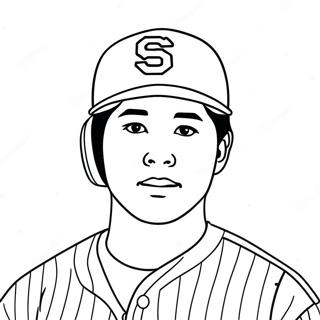 Shohei Ohtani Coloring Page 58772-47315