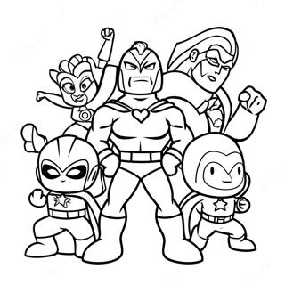 Super Hero Squad Coloring Page 58782-47323