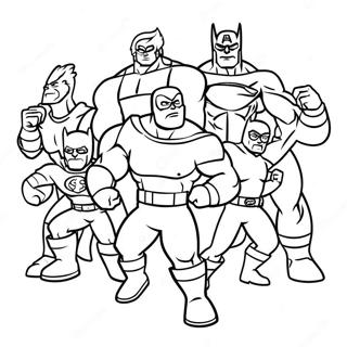 Super Hero Squad Coloring Page 58782-47324