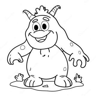 Frozen Snow Monster Coloring Pages