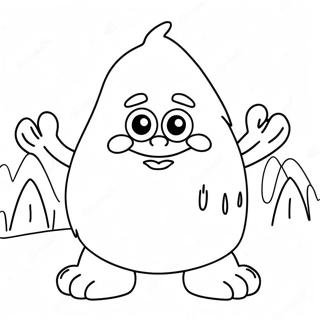 Frozen Snow Monster Coloring Pages