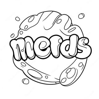 Nerds Candy Logo Coloring Page 58812-47347