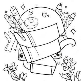 Colorful Red Ribbon Week Celebration Coloring Page 5882-4862