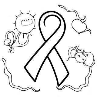 Colorful Red Ribbon Week Celebration Coloring Page 5882-4864