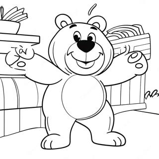 Bear In The Big Blue House Coloring Pages