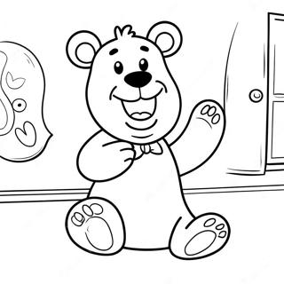 Playful Bear In The Big Blue House Coloring Page 58833-47363