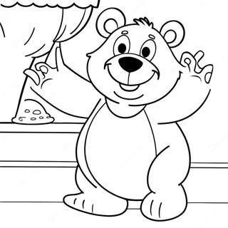 Playful Bear In The Big Blue House Coloring Page 58833-47364