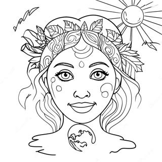 Mother Earth Coloring Page 58852-47379