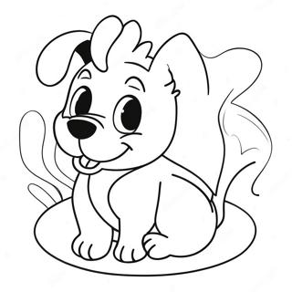 Playful Disney Dogs Coloring Page 58873-47397