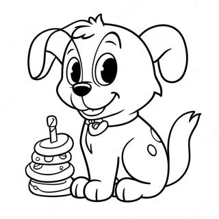 Playful Disney Dogs Coloring Page 58873-47398