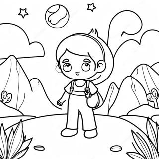 Tween Fantasy Adventure Coloring Page 58882-47402