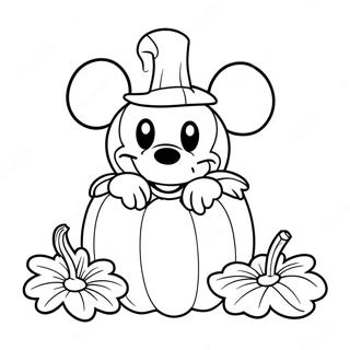 Mickey Mouse Pumpkin Coloring Page 58902-47426