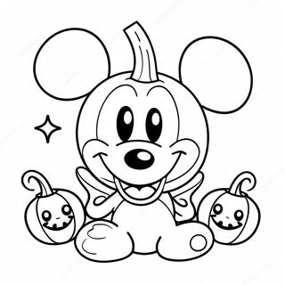 Mickey Mouse Pumpkin Coloring Page 58902-47428