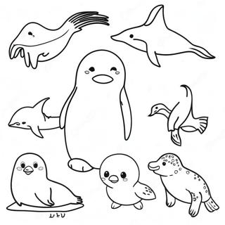 Antarctic Animals Coloring Pages