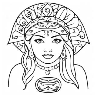 Fortune Teller Coloring Page 58932-47442