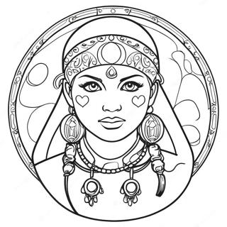 Fortune Teller Coloring Page 58932-47443